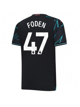 Manchester City Phil Foden #47 Ausweichtrikot 2023-24 Kurzarm